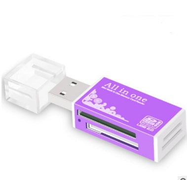 Lector de tarjetas múltiple en uno, mini versátil SDTF para cámara de teléfono móvil, tarjeta de memoria USB universal de alta velocidad