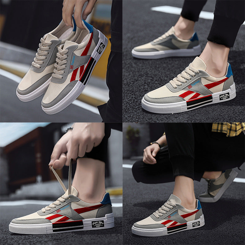Zapatillas de lona casuales de tendencia coreana para hombre