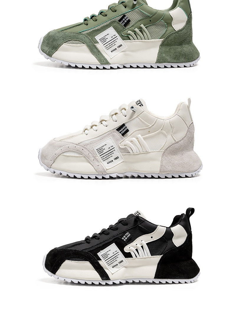Zapatillas informales de hombre, nuevas, de primavera, que combinan con todo, de suela gruesa, con aumento de altura y antideslizantes.