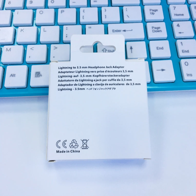 Adaptador de audio compatible para adaptador de audio 2 en 1 Lightning a 3,5 mm 78X