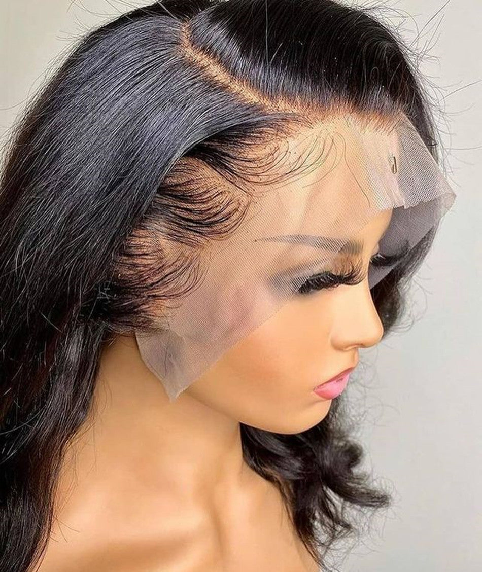 Peluca frontal de encaje 13x4 con ondas corporales