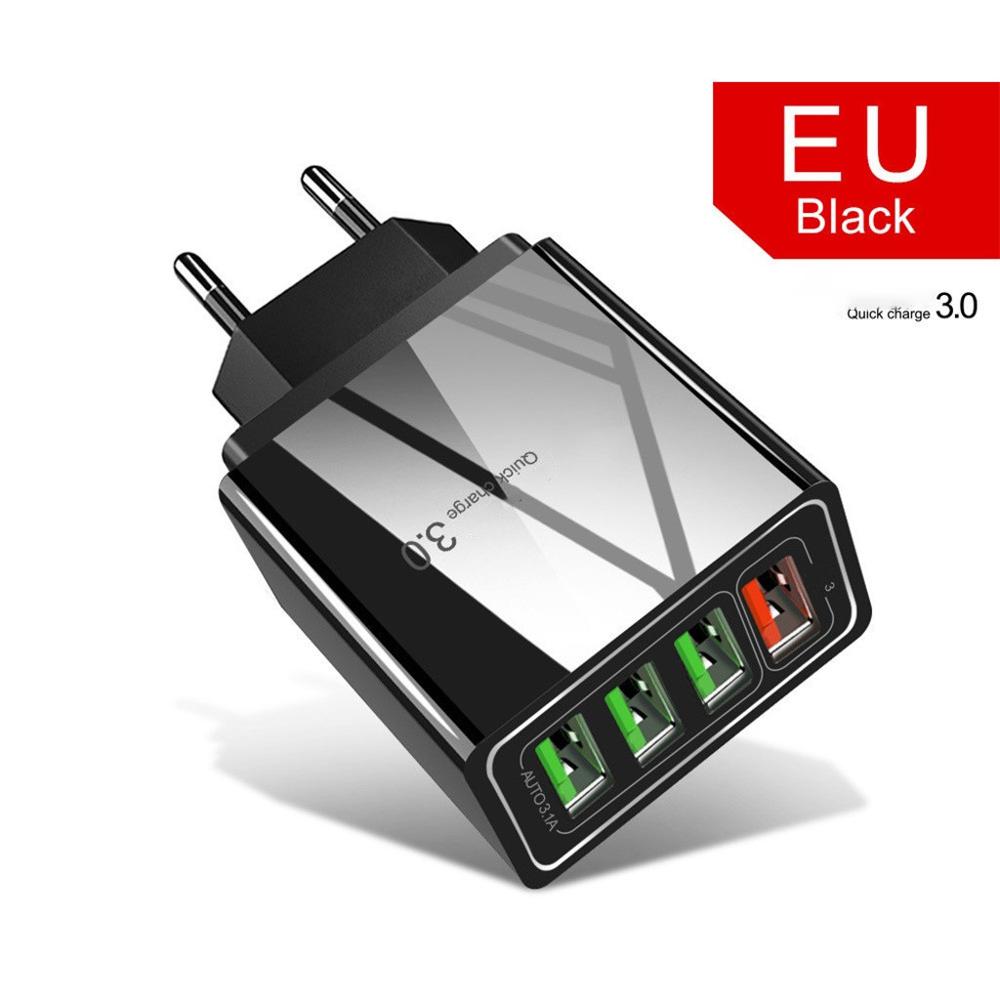 Cabezal de carga iluminado 4USB para teléfono móvil 3A