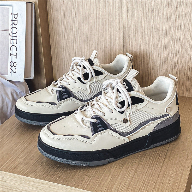 Zapatillas bajas de malla informales coreanas para hombre