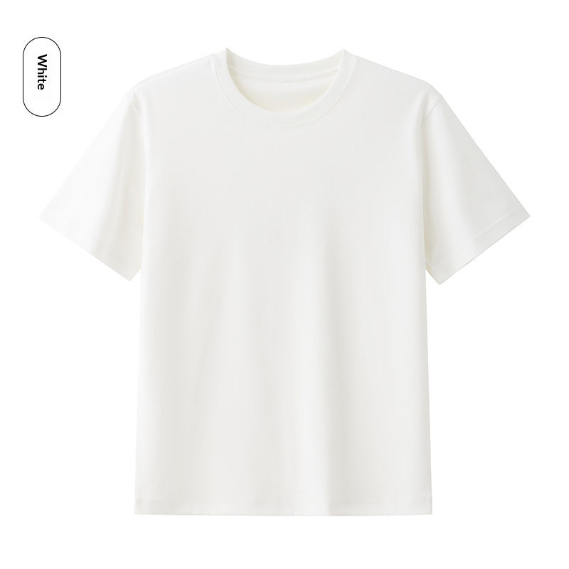 Cool Breathable Liquid-Ammonia Cotton Comfortable T-Shirt Casual Crew Neck Short-Sleeve For Men