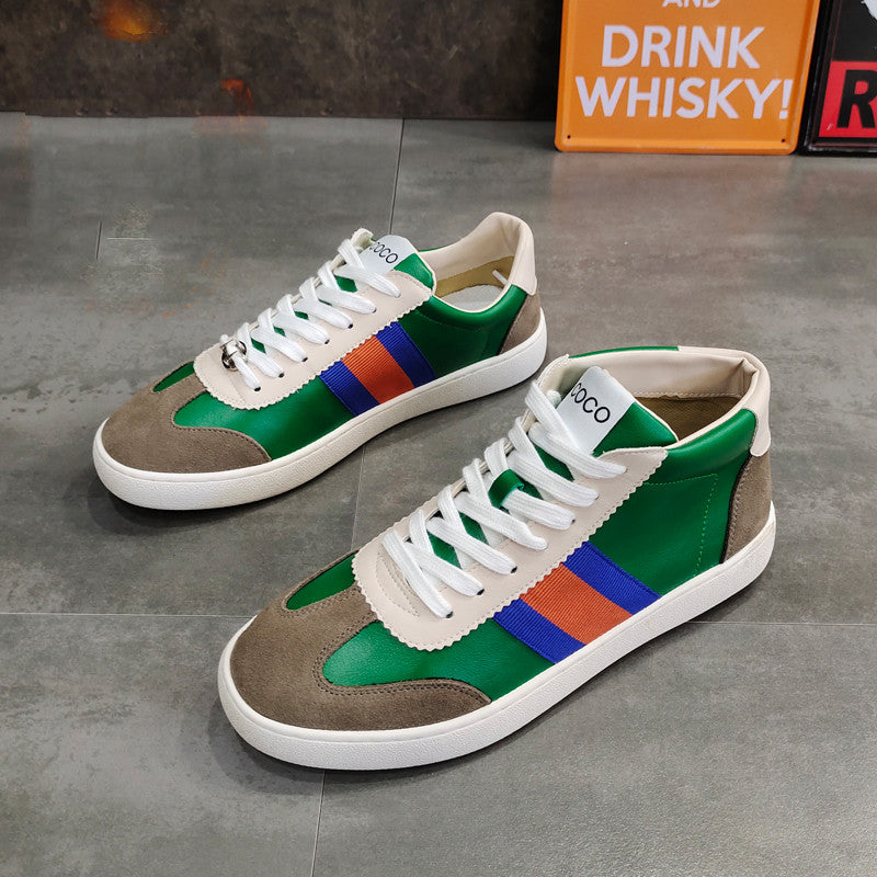 Zapatillas deportivas juveniles versátiles para hombre con diseño colorblock