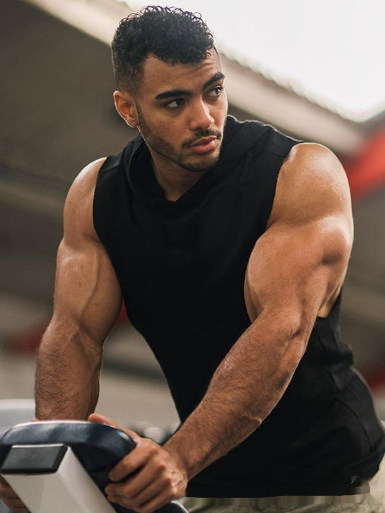 Breathable Lightweight Sweat-wicking Training Tight-fitting Hooded Vest
