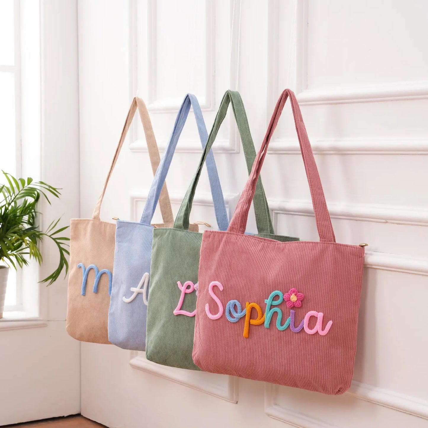 Bolso de pana informal para mujer: a la moda, de tendencia y minimalista