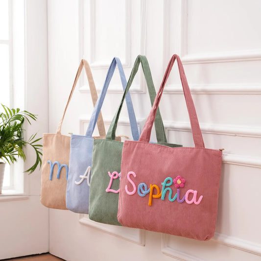 Bolso de pana informal para mujer: a la moda, de tendencia y minimalista