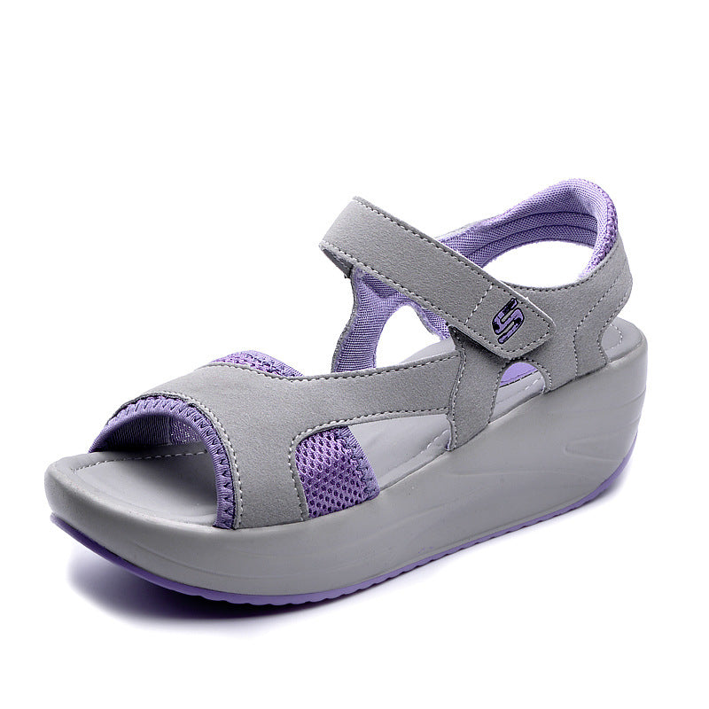 Fish mouth breathable sandals