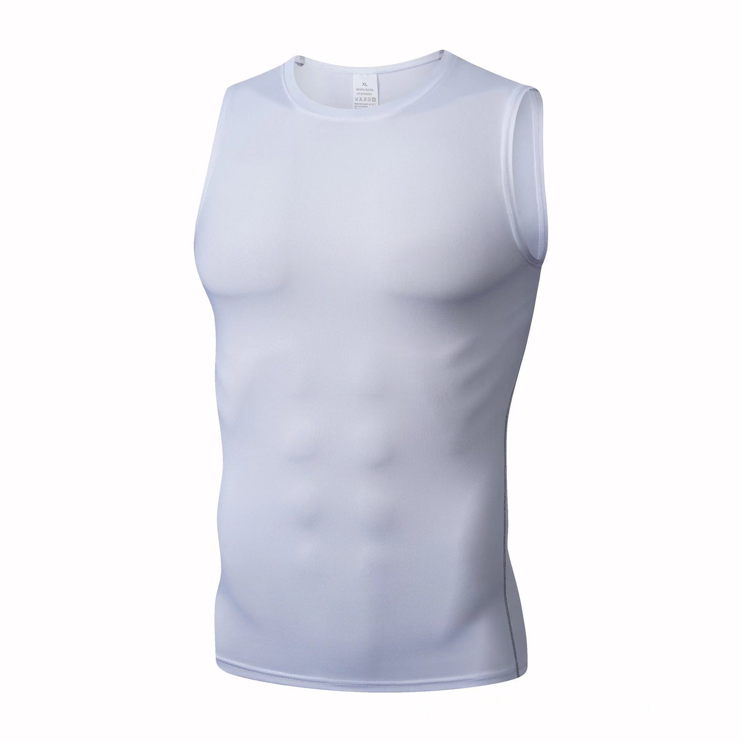 Camiseta sin mangas de alta elasticidad transpirable deportiva para baloncesto, correr, entrenar, absorbente de sudor, ropa de fitness
