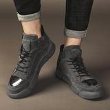 Zapatillas de deporte retro británicas para hombre que aumentan la altura