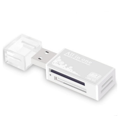 Lector de tarjetas múltiple en uno, mini versátil SDTF para cámara de teléfono móvil, tarjeta de memoria USB universal de alta velocidad