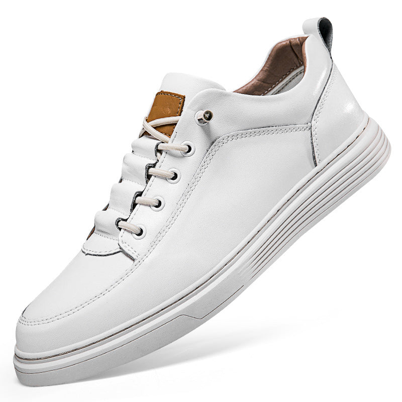 Zapatos de piel retro para hombre de talla grande, con perforaciones, zapatos blandos