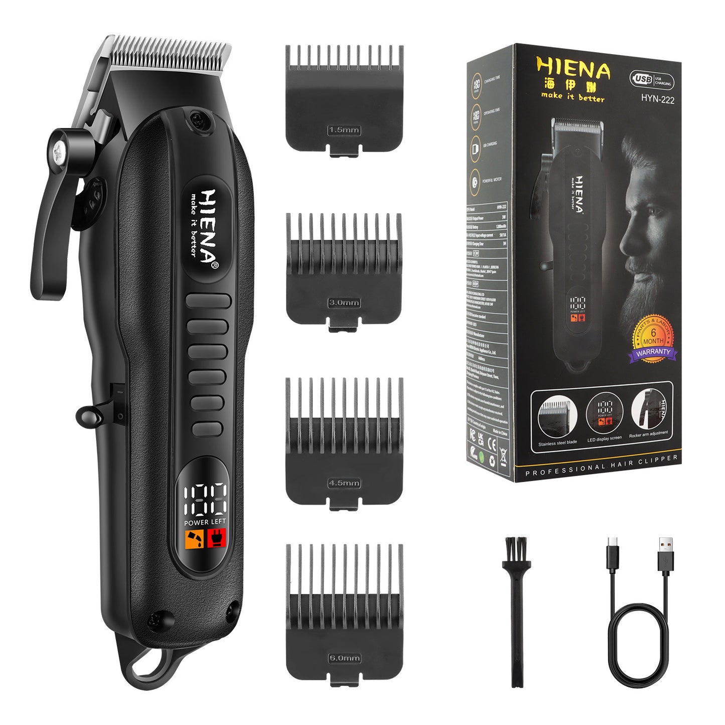 Set de afeitadora eléctrica retro para barbería