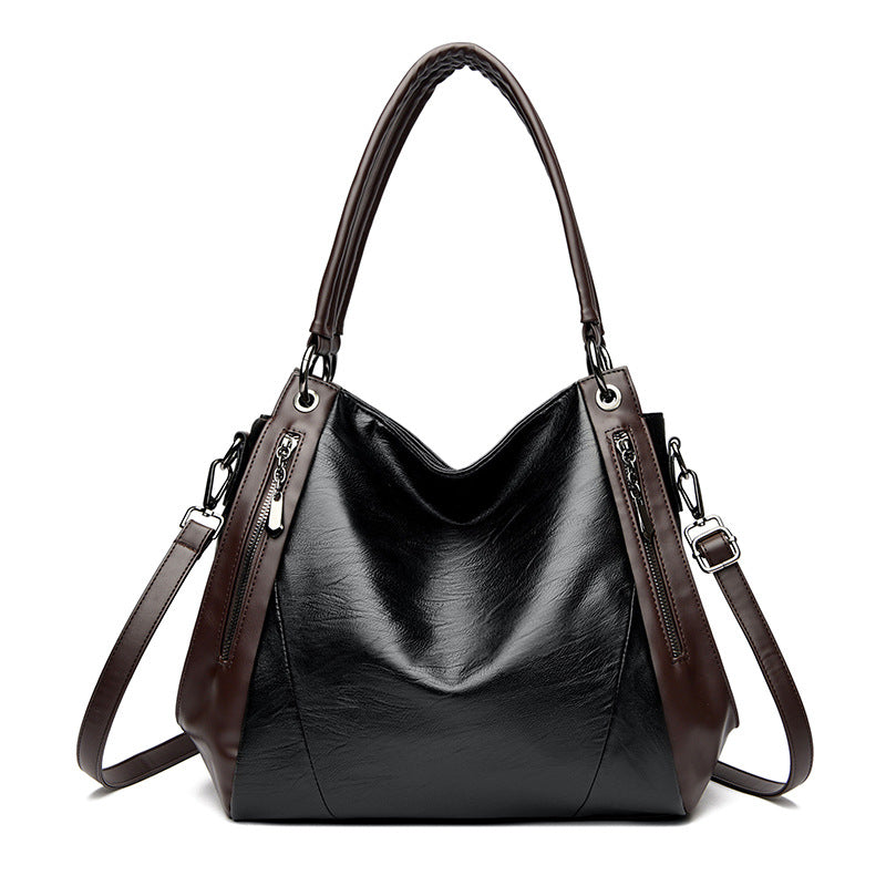 A Simple Versatile Soft-leather Tote Bag