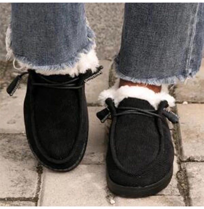 Botas de algodón afelpadas para mujer