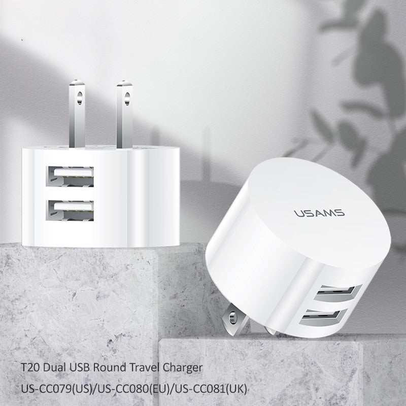 Cargador de teléfono portátil universal doble USB