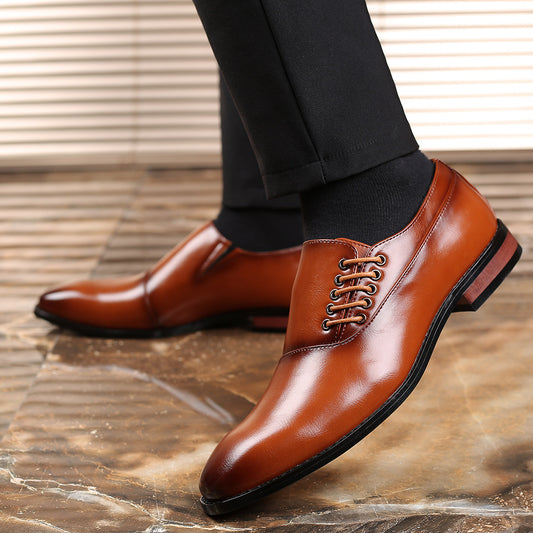 Zapatos de hombre japoneses de punta cuadrada de talla grande