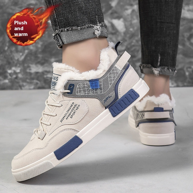 Zapatos casuales de terciopelo para hombre de tallas grandes, moda para exteriores