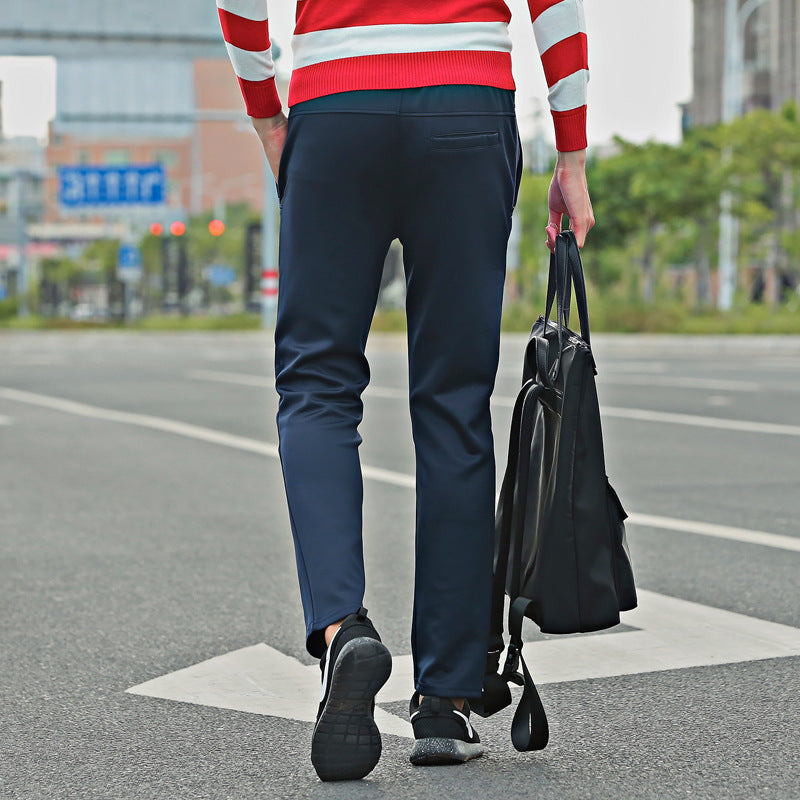 spring and autumn men's casual trousers Korean pants fast dry student sports pants male trousers straight tube autumn pants