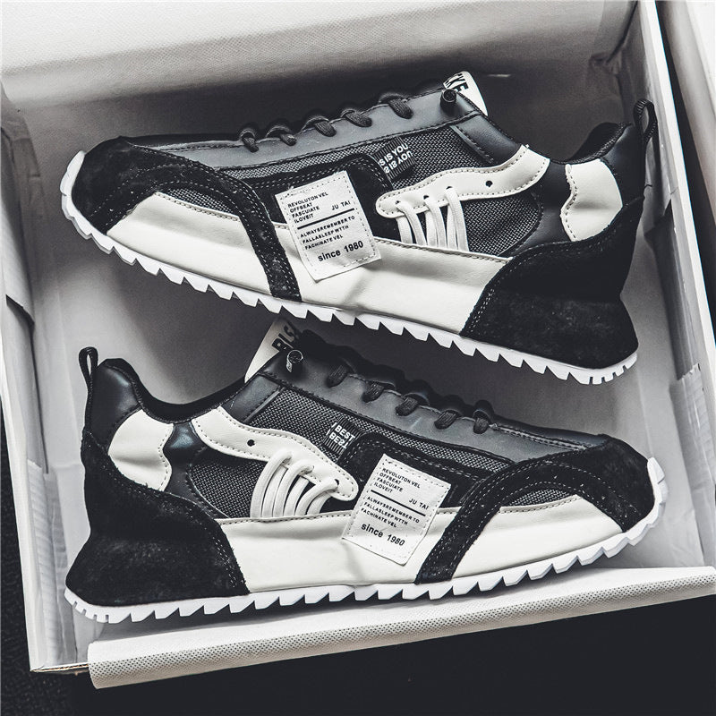 Zapatillas informales de hombre, nuevas, de primavera, que combinan con todo, de suela gruesa, con aumento de altura y antideslizantes.