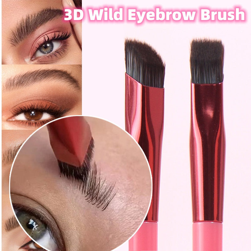 Pincel de cejas Wild, pincel de cejas estereoscópico 3D para pintar la línea del cabello, artefacto de pasta de cejas, pincel de maquillaje para cejas, pincel corrector