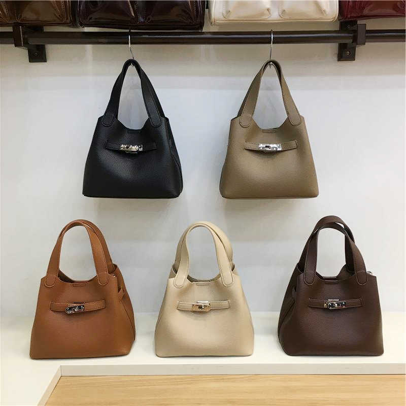 Bolso de mano de alta calidad con asa larga