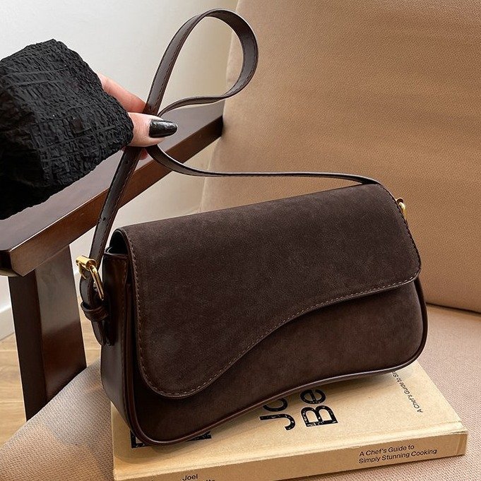 Bolso de Hombro Retro Mate Para Mujer