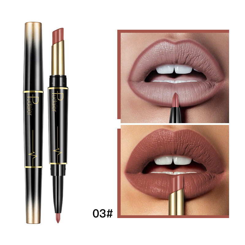 Delineador de labios doble