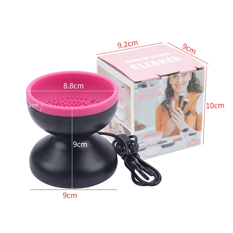 Máquina Limpiadora de Brochas de Maquillaje Eléctrica Portátil Automática USB Herramientas de Limpieza de Brochas Cosméticas para Todos los Tamaños de Juegos de Brochas de Maquillaje de Belleza