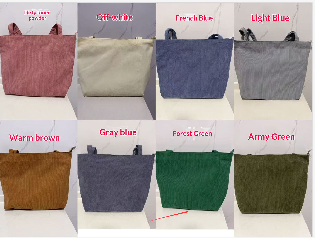 Bolso de pana informal para mujer: a la moda, de tendencia y minimalista