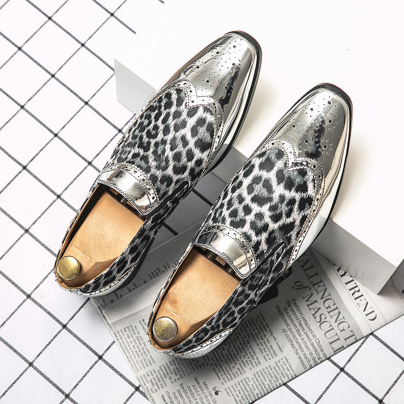 Zapatos de piel de hombre para negocios, ocio personal, estilo británico y puntera brillante