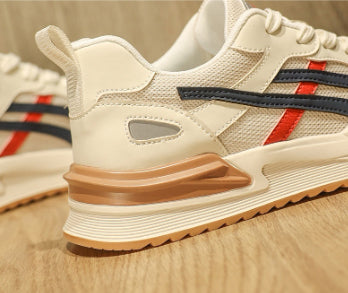 Zapatillas de verano retro de malla transpirable para correr para hombre