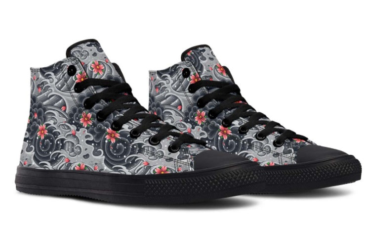 Zapatillas de lona altas estampadas para parejas
