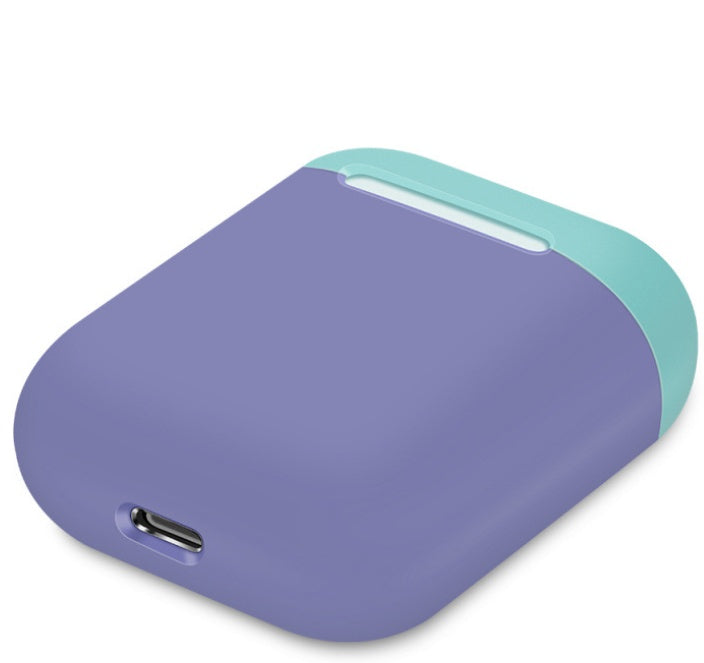 Compatible con Apple, funda protectora adecuada para la carcasa de protección de la caja de carga de auriculares inalámbricos Bluetooth, funda de silicona antiporatable
