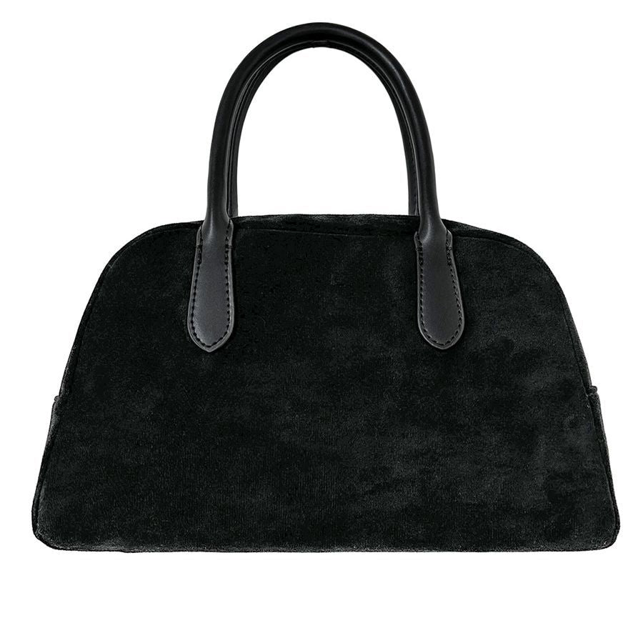 Bolso de mano de ante de gran capacidad para mujer