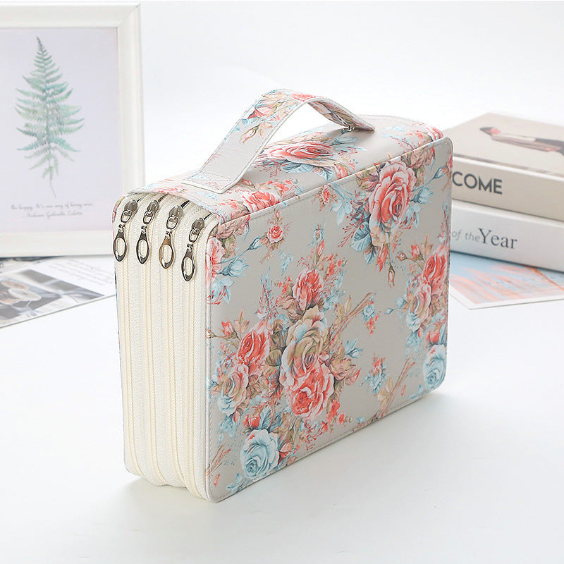 200-Compartment High-Capacity Art Student Tote Bag