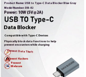 Adaptador USB macho a hembra tipo C para protección de datos en teléfonos portátiles