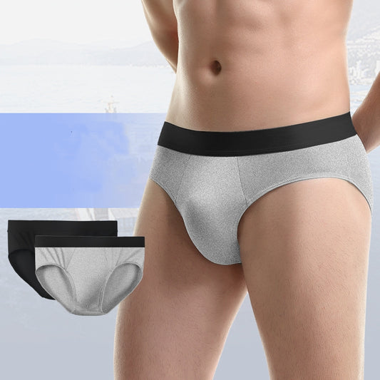European And American-style Ice-silk, Plus-size, Thin, Solid-color, Breathable Mens Underwear