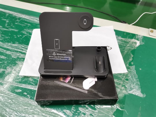 Cargador inalámbrico plegable 4 en 1 de carga rápida de 15 W