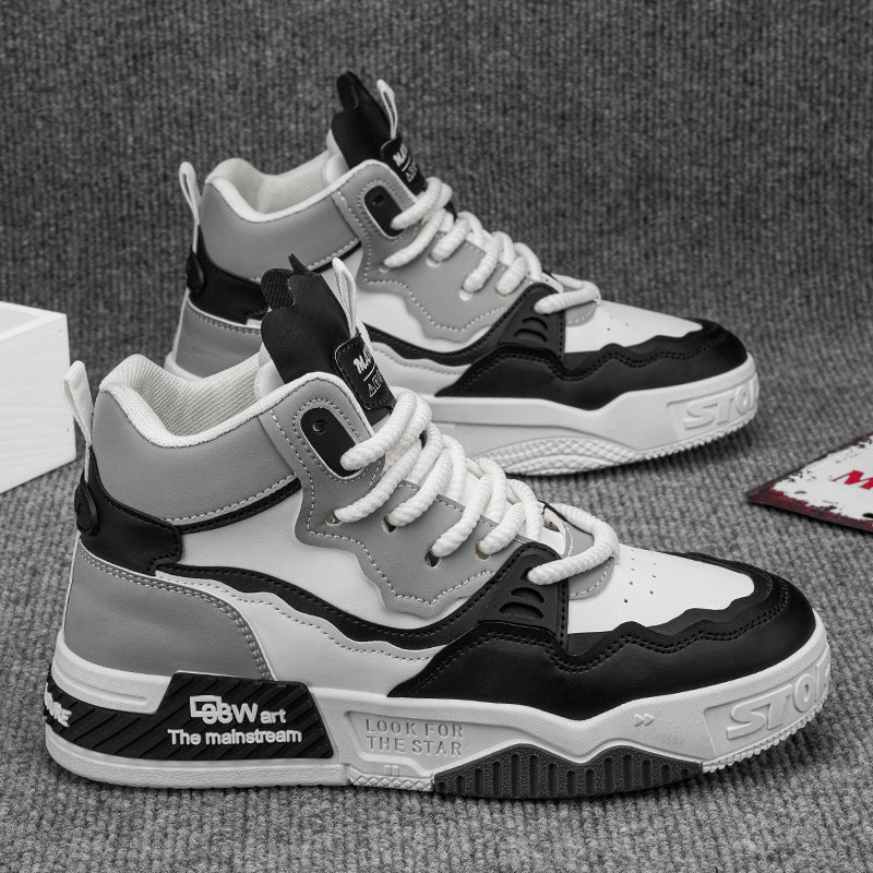 Zapatillas deportivas de caña alta casuales de talla grande para hombre