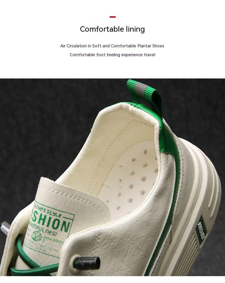 Zapatillas de lona transpirables informales finas blancas para hombre, estilo coreano, a la moda, que combinan con todo