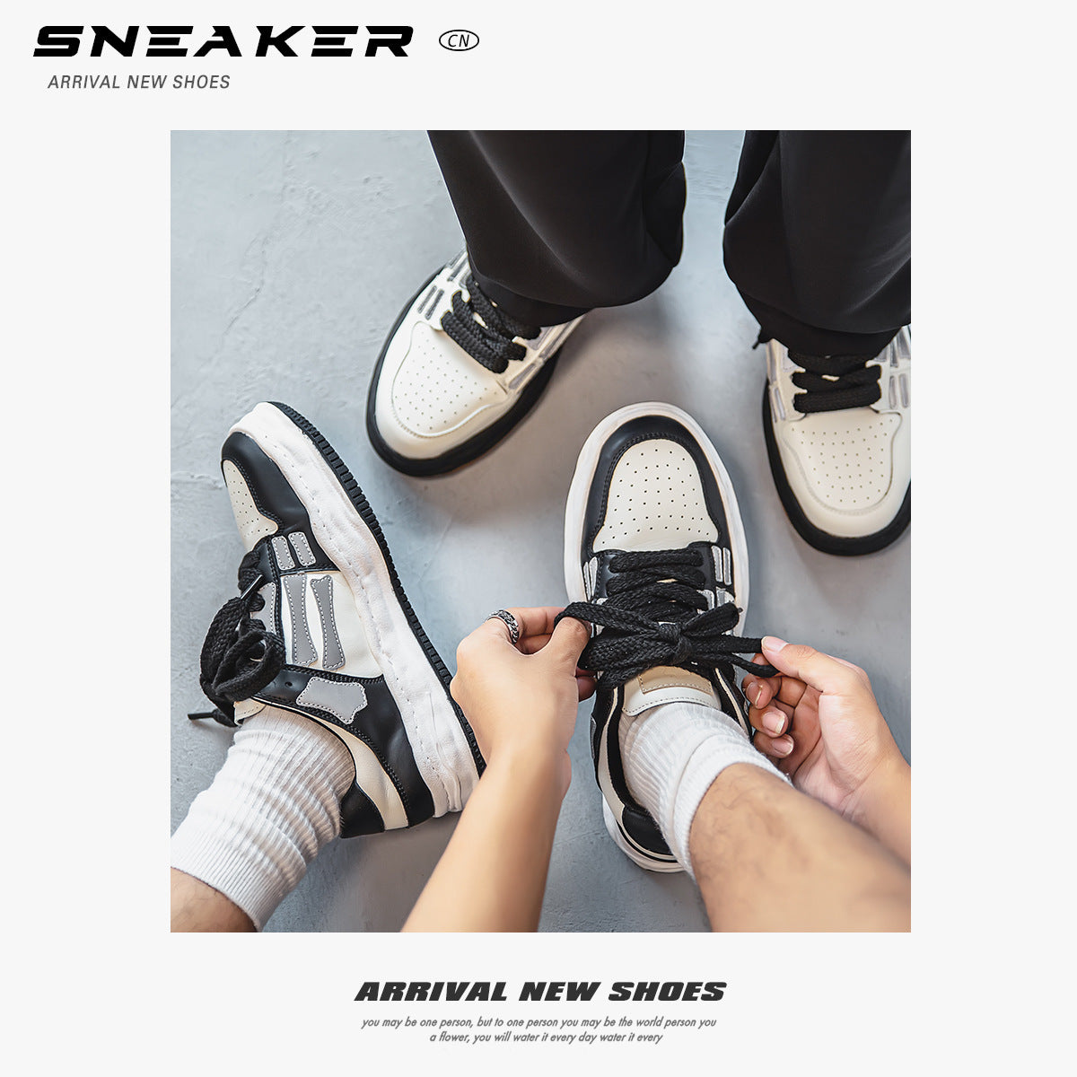 Zapatillas Retro con Plataforma y Hueso Reflectante para Hombre