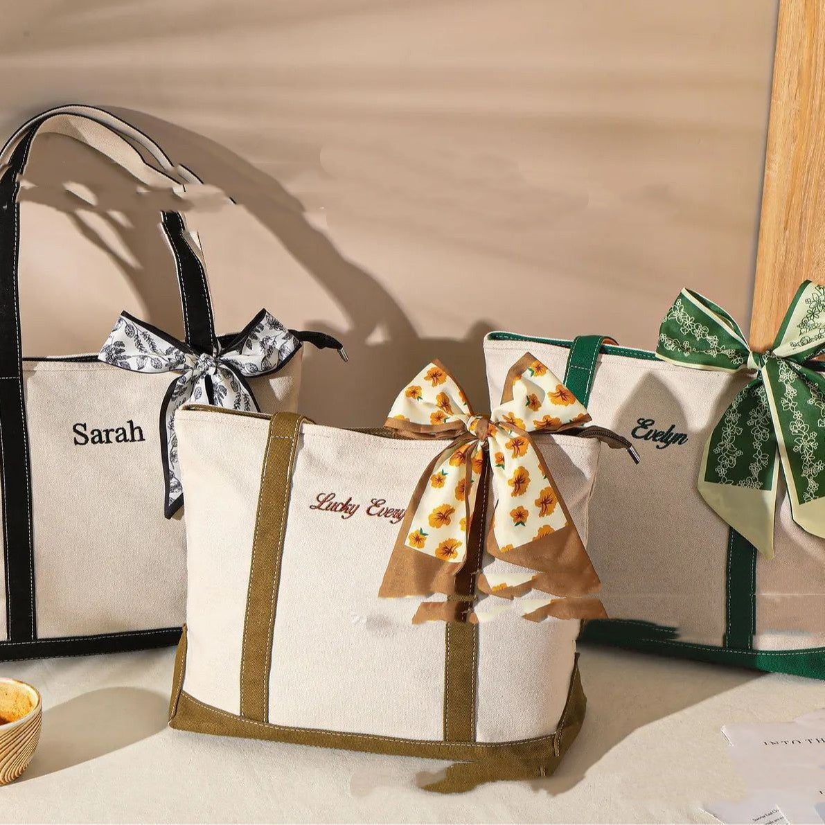 Bolso de mano de recuerdo personalizado bordado