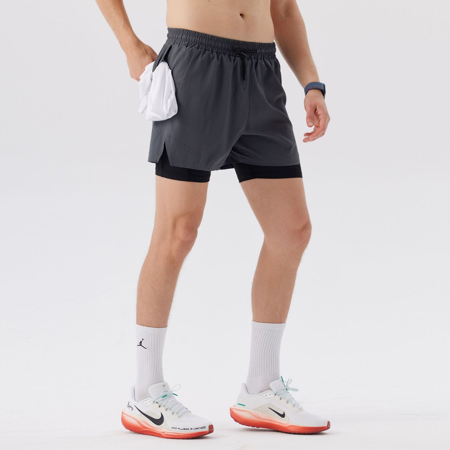 Men's Double-Layer Sports Shorts
