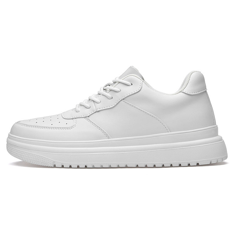 Zapatillas bajas blancas de estilo coreano informales para hombre