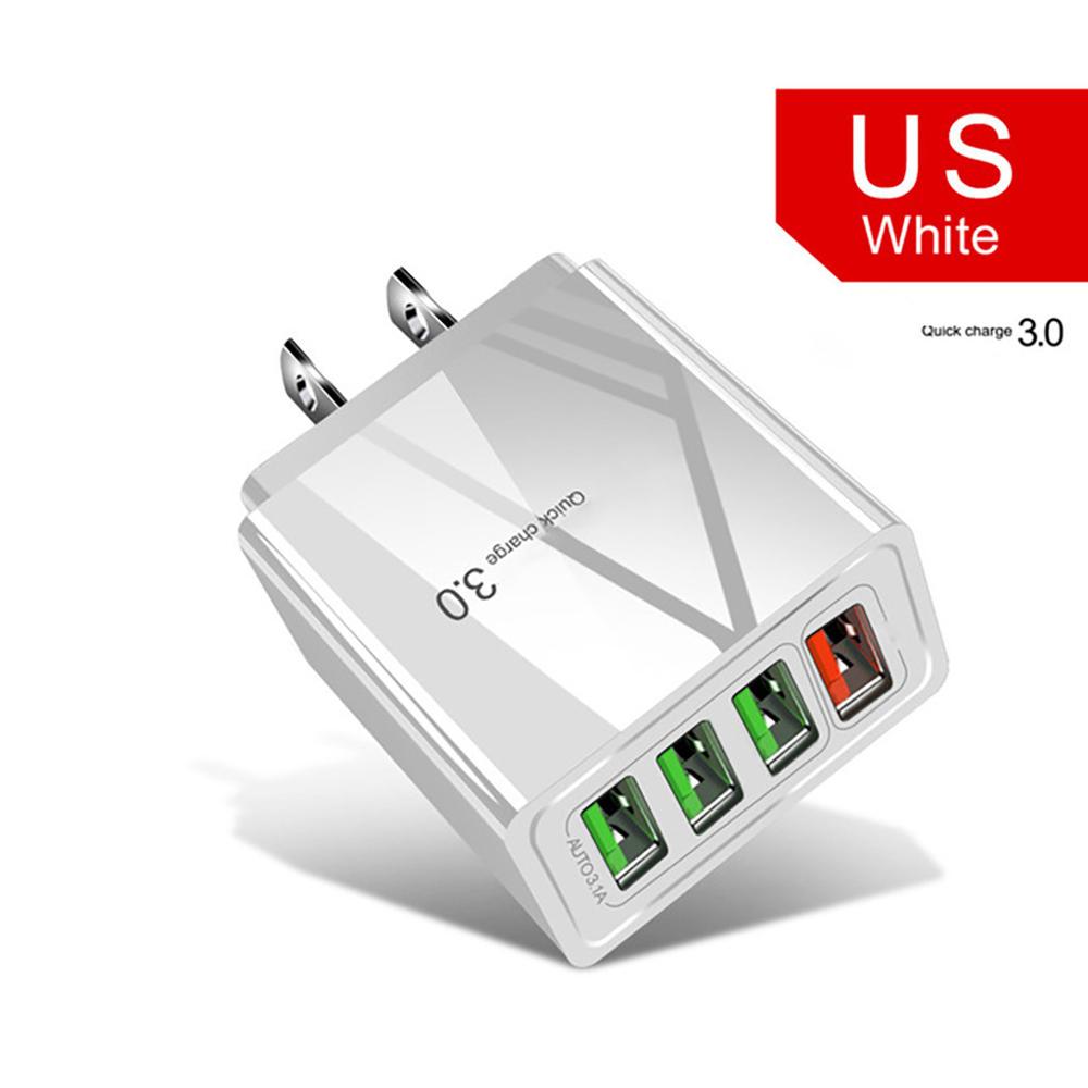 Cabezal de carga iluminado 4USB para teléfono móvil 3A