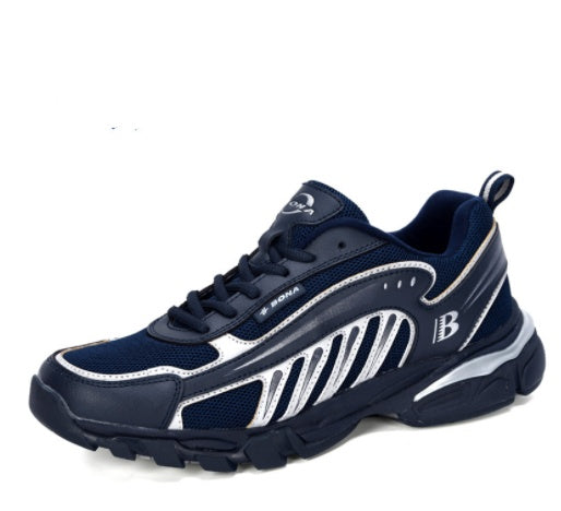 Zapatillas de cuero genuino para hombre Zapatillas de senderismo para hombre Correr