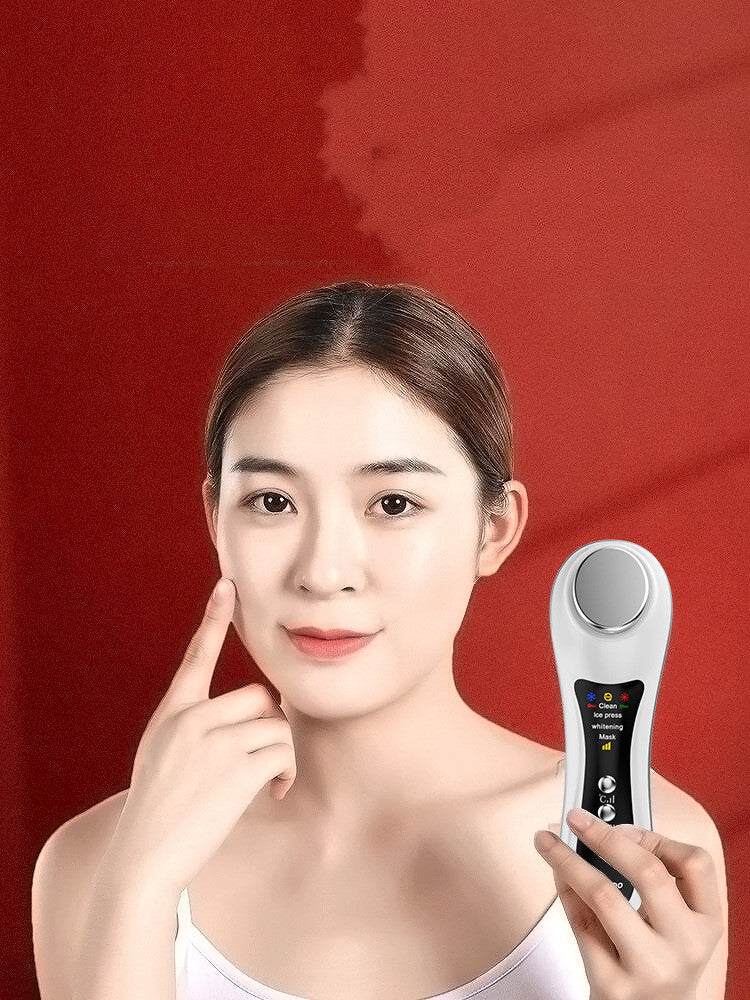 Máquina de Masaje Ocular Frío y Caliente Cuidado de la Piel Ocular Reduce Líneas Finas Elimina Edema Ocular Círculos Oscuros Alivia el Estrés del Ojo Seco Cuidado Cálido
