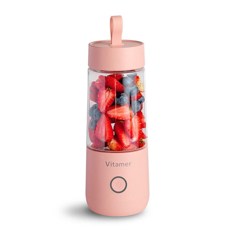 Licuadora portátil de 350 ml, exprimidor eléctrico recargable por USB, mezclador, vaso para batidos, licuadora, botella de zumo, carga USB, utensilios de cocina